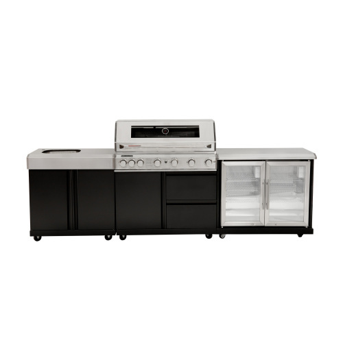 Onyx Outdoor Kitchen BBQ with sink & double fridge 
