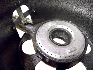 High pressure burner-manual ignition