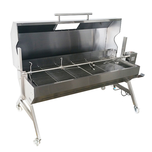 dual fuel bbq with rotisserie