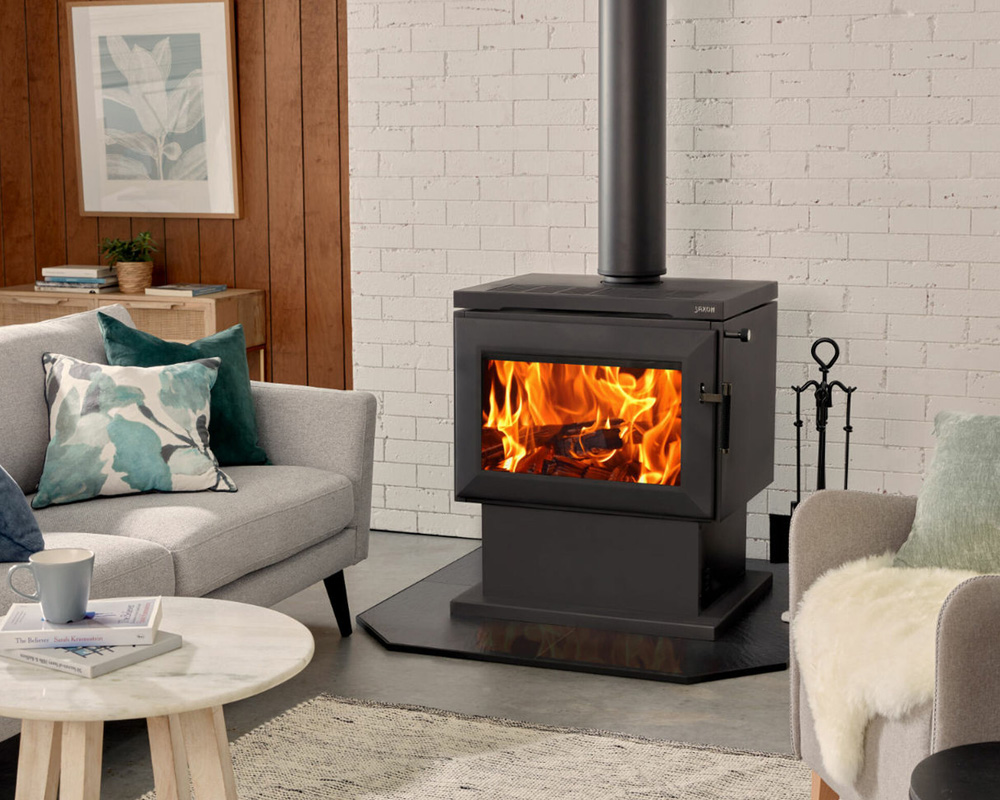 Saxon Mahogany Freestanding Heater - BBQs R Us