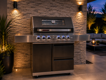 Grillmaster 4 Burner BBQ - Dark Finish