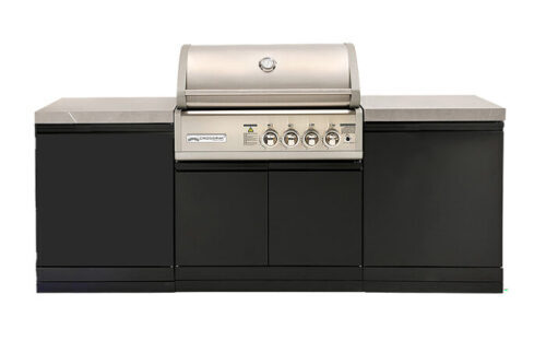 Crossray compact kitchen with storages