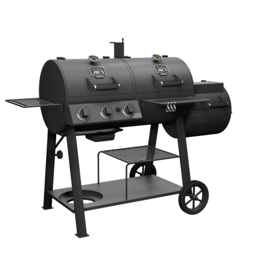 OK Joe Canyon combo charcoal/gas smoke