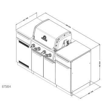 Broil King Baron 420i Pro Shadow Outdoor Kitchen