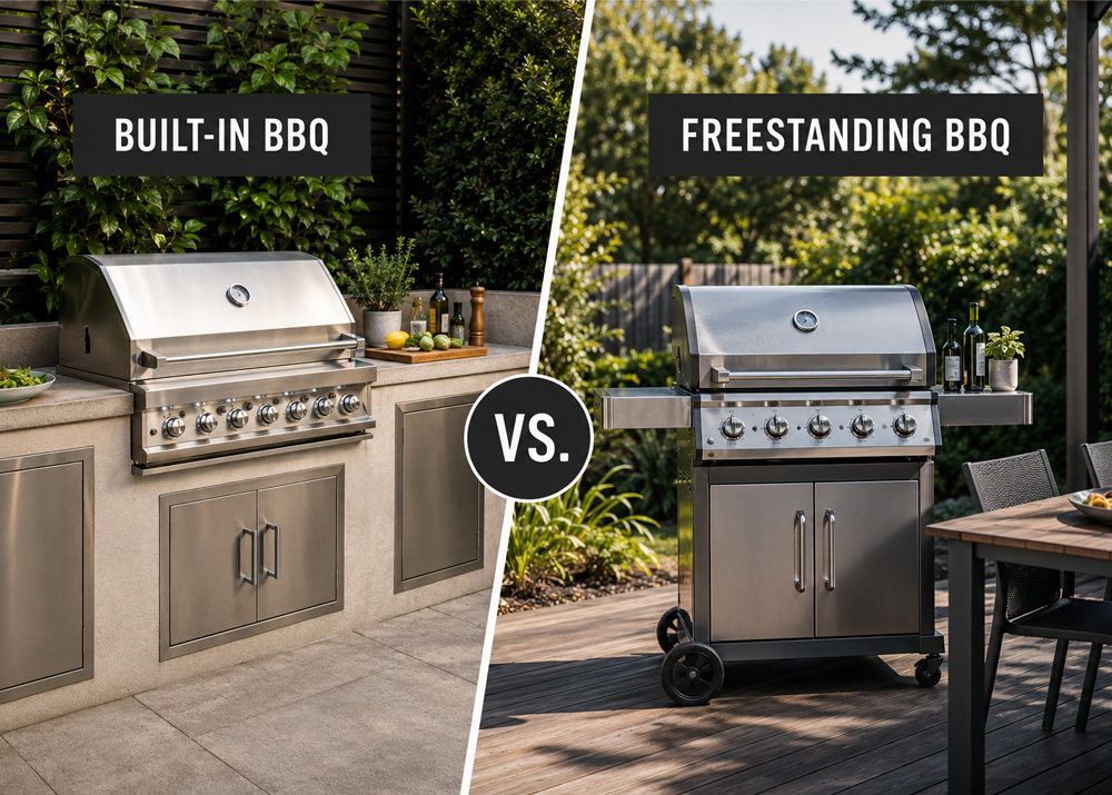 Built-In BBQ vs. Freestanding: Which is Right for Your Outdoor Kitchen?