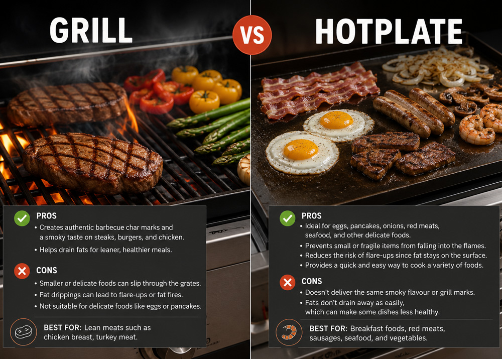 Grill vs Hotplate: Which One Should You Use?